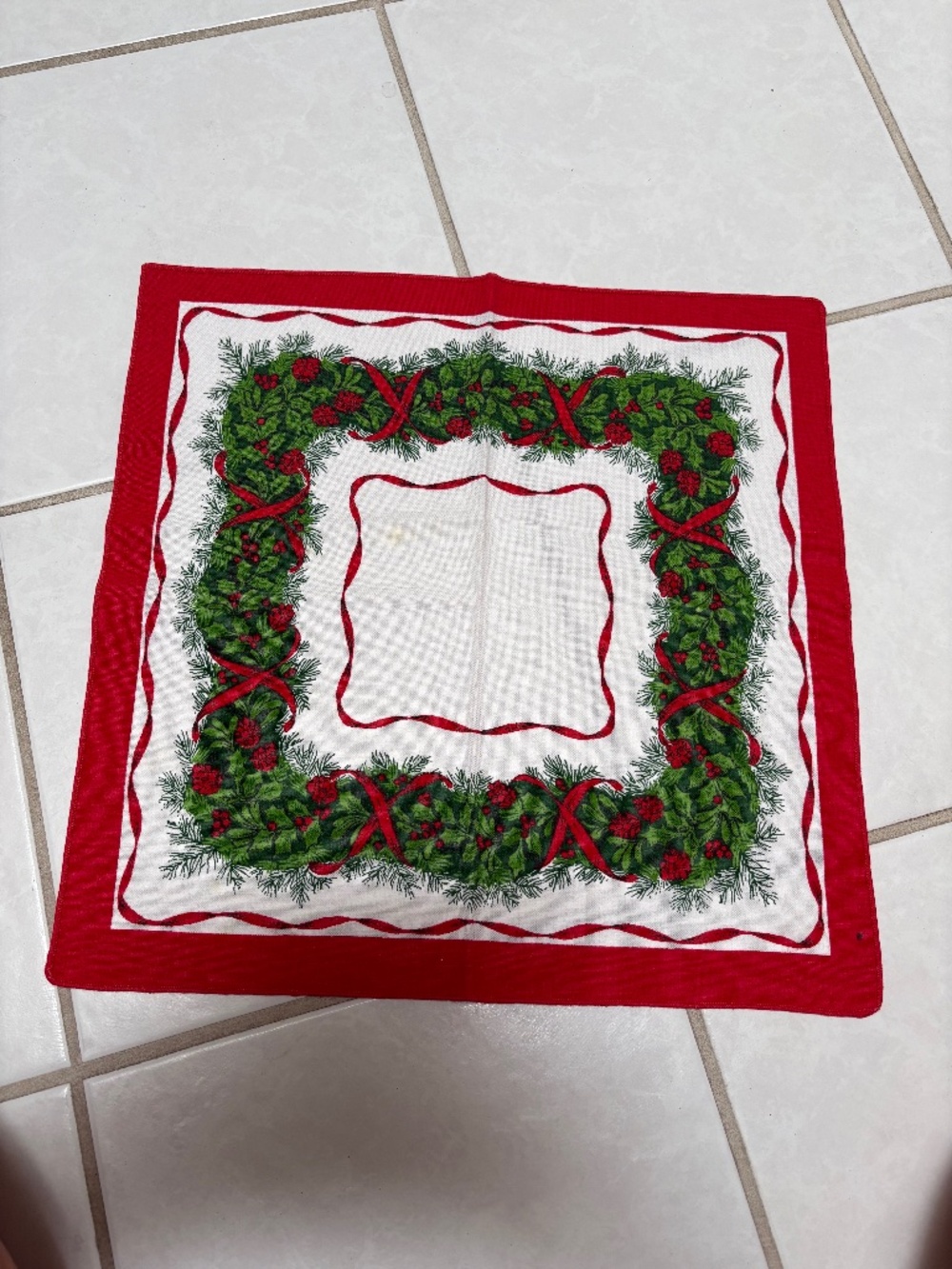 Three Holiday Napkins